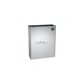   MERIDA Hulladékgyűjtő, 24.8L, fali, rozsdamentes, szálcsiszolt