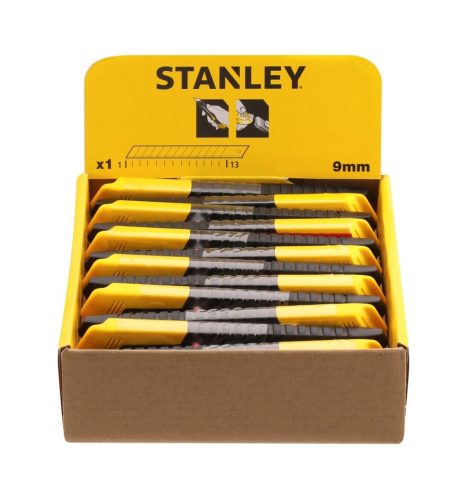 STANLEY Műanyagházas tördelhetőpengés kés 9mm 1db (1-10-150)