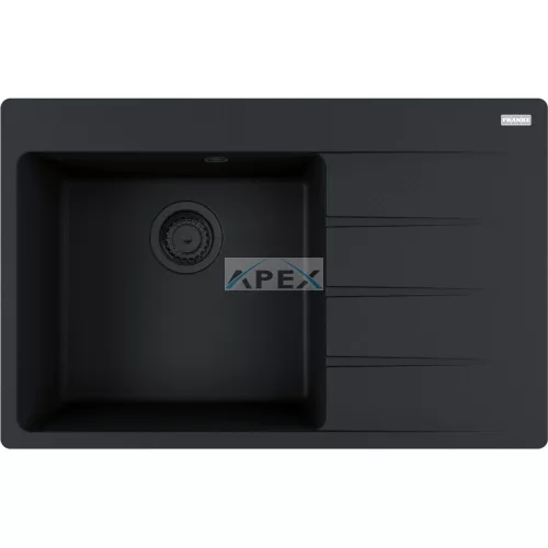 FRANKE Centro CNG 611-78 A jobbos Black collection matt fekete gránit mosogatótálca távvezérlővel (114.0658.592)