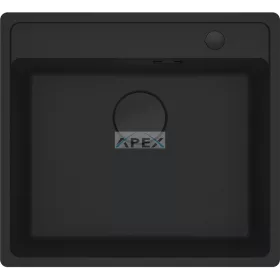   FRANKE Maris MRG 610-52 TL A Black collection matt fekete gránit mosogatótálca távvezérlővel (114.0659.124)