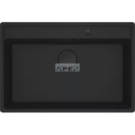   FRANKE Maris MRG 610-72 TL A Black collection matt fekete gránit mosogatótálca távvezérlővel (114.0659.125)