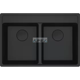   FRANKE Maris MRG 610-35-35 TL matt fekete gránit mosogatótálca távvezérlő nélkül (114.0661.674)