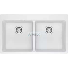   FRANKE Maris MRG 620-39-39 FTL gleccser fehér gránit mosogatótálca távvezérlő nélkül (114.0666.366)