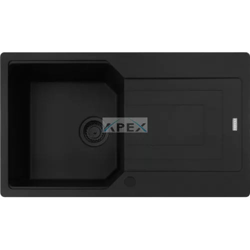FRANKE Urban UBG 611-86 A Black collection matt fekete gránit mosogatótálca távvezérlővel (114.0682.732)
