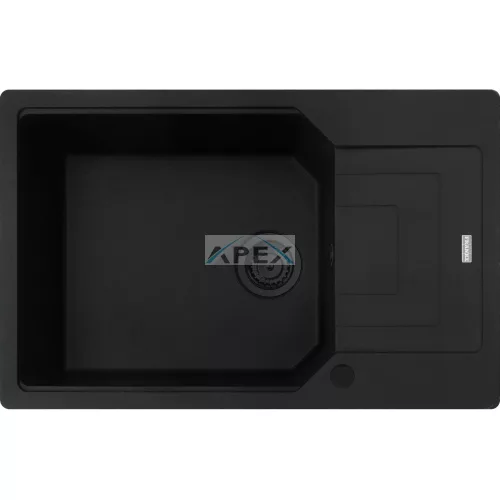 FRANKE Urban UBG 611-78 XL Black collection matt fekete gránit mosogatótálca távvezérlővel (114.0682.737)