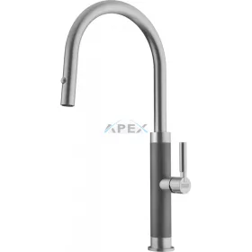   FRANKE Mythos-D Masterpiece Inox csaptelep kihúzható zuhanyfejjel (115.0711.554)