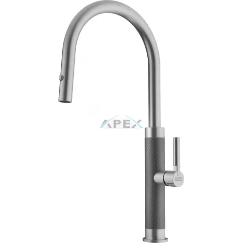 FRANKE Mythos-D Masterpiece Inox csaptelep kihúzható zuhanyfejjel (115.0711.554)