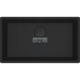   FRANKE Maris MRG 110-72 A Black collection matt fekete gránit mosogatótálca munkalap alá szerelhető távvezérlővel (125.0683.236)