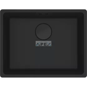   FRANKE Maris MRG 110-52 Black collection matt fekete gránit mosogatótálca munkalap alá szerelhető távvezérlővel (125.0686.715)