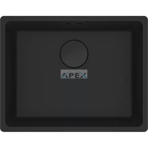 FRANKE Maris MRG 110-52 Black collection matt fekete gránit mosogatótálca munkalap alá szerelhető távvezérlővel (125.0686.715)