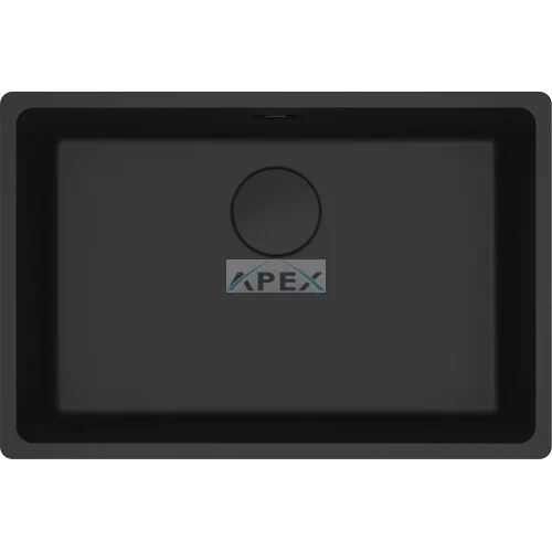 FRANKE Maris MRG 110-62 Black collection matt fekete gránit mosogatótálca munkalap alá szerelhető távvezérlő nélkül (125.0686.723)