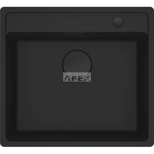FRANKE Maris MRG 210-52 TL A Black collection matt fekete gránit mosogatótálca szintbe építhető távvezérlővel (135.0683.054)