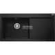 FRANKE Mythos MTG 611 jobbos fekete gránit mosogatótálca távvezérlővel (114.0476.996)