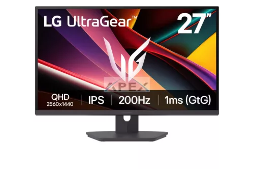 LG Gaming monitor 27" 27G610A-B, 2560x1440, 16:9, 400cd/m2, 1ms, HDMIx2/DisplayPort, 200Hz, IPS