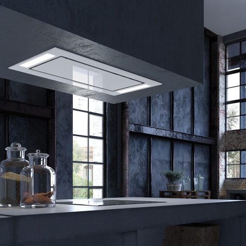 FABER Heaven Air X KL A90 FEHÉR ÜVEG 350.0615.707 5 ÉV GARANCIA