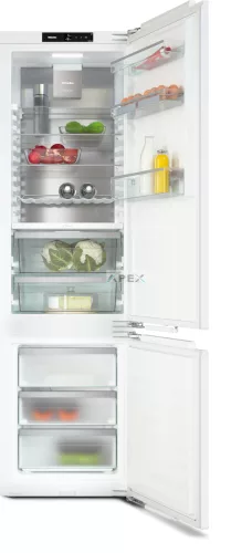 Miele KFN 7844 C XL beépített hűtő-fagyasztó, 194 cm fülkemagasság