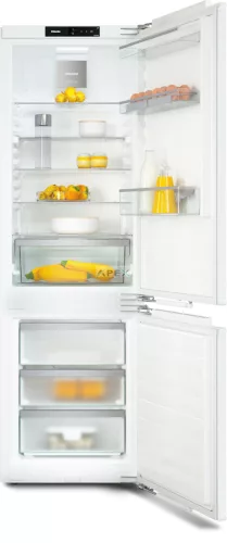 Miele KFN 7734 B Beépített hűtő-fagyasztó, 178 cm fülkemagasság