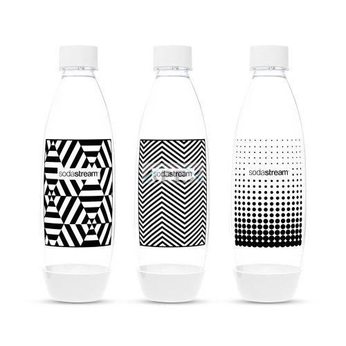 SODASTREAM TRIO BLACK&WHITE JET műanyag palack 3db-os