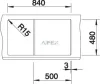 BLANCO METRA 5 S alumetál excenter (513204)