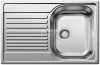 BLANCO TIPO 45 S compact, mosogatótálca, natúr rozsdamentes acél excenter nélkül (207830 mos+222404 lef) (513441)