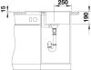 BLANCO METRA 45 S Compact Silgranit mosogatótálca, antracit, excenter nélkül (519561)