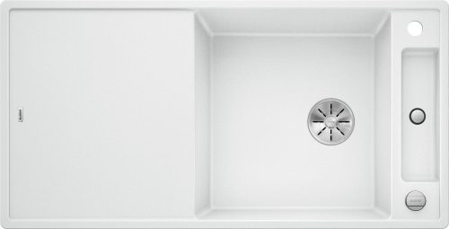 BLANCO AXIA III XL 6 S Silgranit mosogatótálca, fehér, üveg vágólappal, excenterrel (523514)