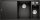 BLANCO AXIA III 6 S Silgranit mosogatótálca, jobbos medencével, fekete, fa vágódeszkával, excenterrel (525851)