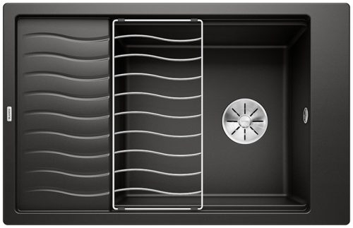 BLANCO ELON XL 6 S Silgranit mosogatótálca, fekete, excenter nélkül (525883) 