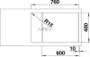 BLANCO ZIA XL 6 S C fekete exc.n. (526019)