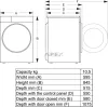 HISENSE WF5i1045BWQ Elöltöltős mosógép, 10,5kg 1400 ford/perc
