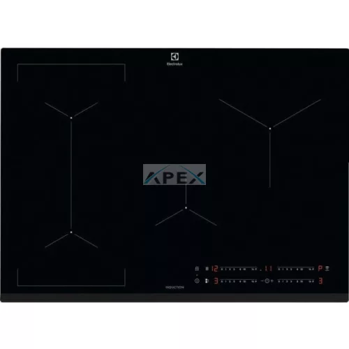 Electrolux EIV734 Beépíthető indukciós főzőlap, 70 cm, SlimFit, Hob2Hood, 2+2 (Flex) zóna