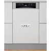 Whirlpool WSBC 3M27 X félig integrált mosogatógép - Inox szín, 45 cm széles
