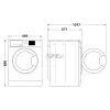 Whirlpool FFB 7469 BV EE Elöltöltős mosógép 7kg 1400ford./perc