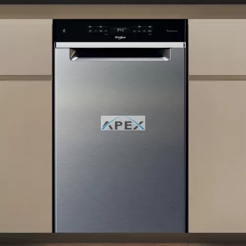 Whirlpool WH6UB10BS7A0X Pult alá építhető mosogatógép inox előlappal