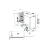 Whirlpool WH6IC11BS7LA0 teljesen integrált mosogatógép - 45 cm széles