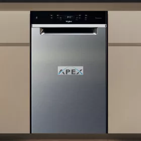   Whirlpool WH6UC11BS7A0X Pult alá építhető mosogatógép inox előlappal