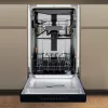 Whirlpool WH6UC11BS7A0X Pult alá építhető mosogatógép inox előlappal