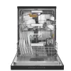 Whirlpool W8U HS61BS Pult alá építhető mosogatógép fekete előlappal