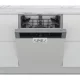 Whirlpool WBC 3C26 X félig integrált mosogatógép - Inox szín 60 cm széles