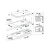 Whirlpool SMP 9010 C/NE/IXL beépíthető indukciós főzőlap