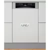 Whirlpool WSBO 3O34 PF X félig integrált mosogatógép - Inox szín, 45 cm széles