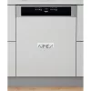 Whirlpool WBO 3T341 P X félig integrált mosogatógép - Inox szín 60 cm széles