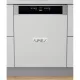 Whirlpool WBO 3T341 P X félig integrált mosogatógép - Inox szín 60 cm széles
