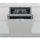 Whirlpool WBC 3C34 PF X félig integrált mosogatógép - Inox szín 60 cm széles