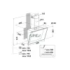 Whirlpool WHVP 82F LT K Döntött páraelszívó