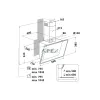Whirlpool WHVP 62F LT W Döntött páraelszívó