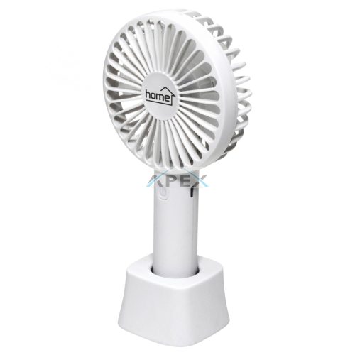 HOME HF 9/WH - Kézi, tölthető ventilátor, 9cm, fehér