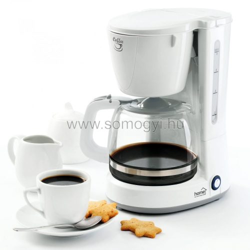 HOME HG KV 06 - Kávéfőző, 1 L, 8 csésze, fehér