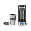 Kávéfőző | Kávé filter | 0.4 l | 1 Csészék | Bekapcsolás időzítő | Ezüst / Fekete