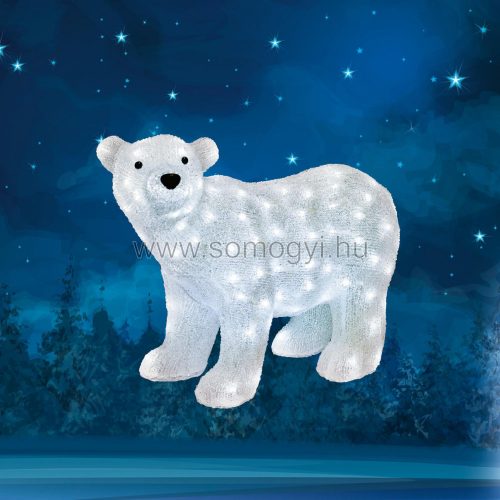 Dekorációs termékek KDA 6 - Akril jegesmedve, kültéri, 120 WH LED, 42 cm